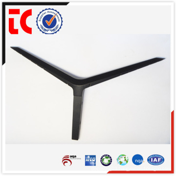 High quality black painting aluminium displayer bracket die casting parts